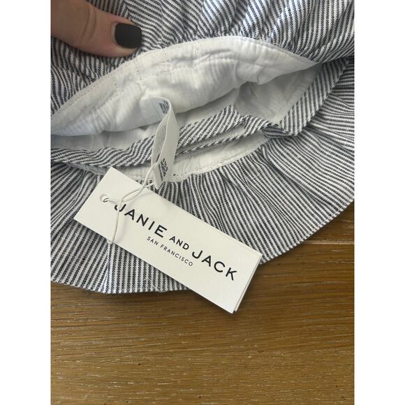 NWT Janie and Jack 6-12 Months striped bow sunhat - Picture 3 of 5